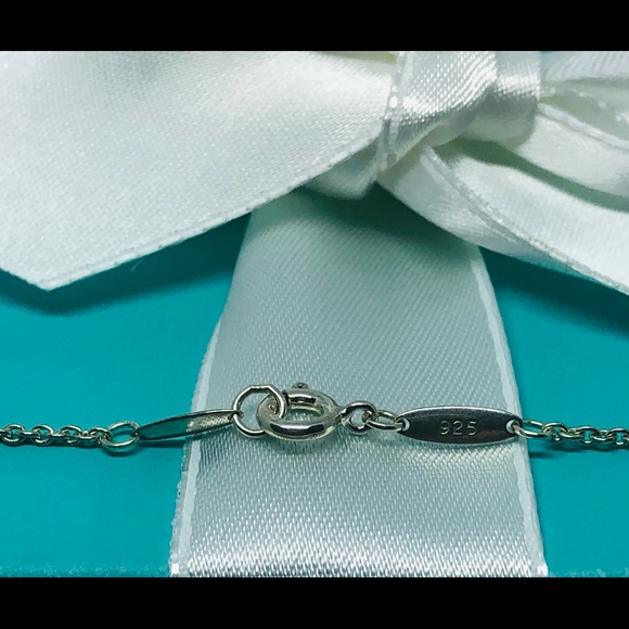 SOLD Tiffany & Co Alphabet Letter A Necklace with BOX RIBBON - Picture 4 of 12